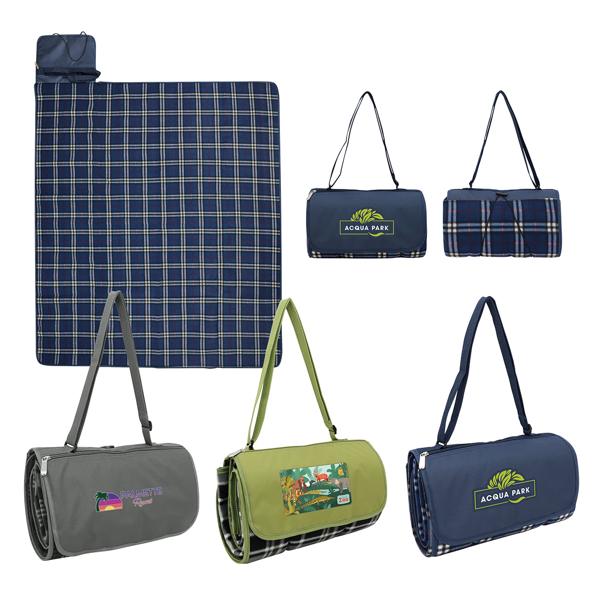 Premium Barrel Fleece Picnic Blanket 27