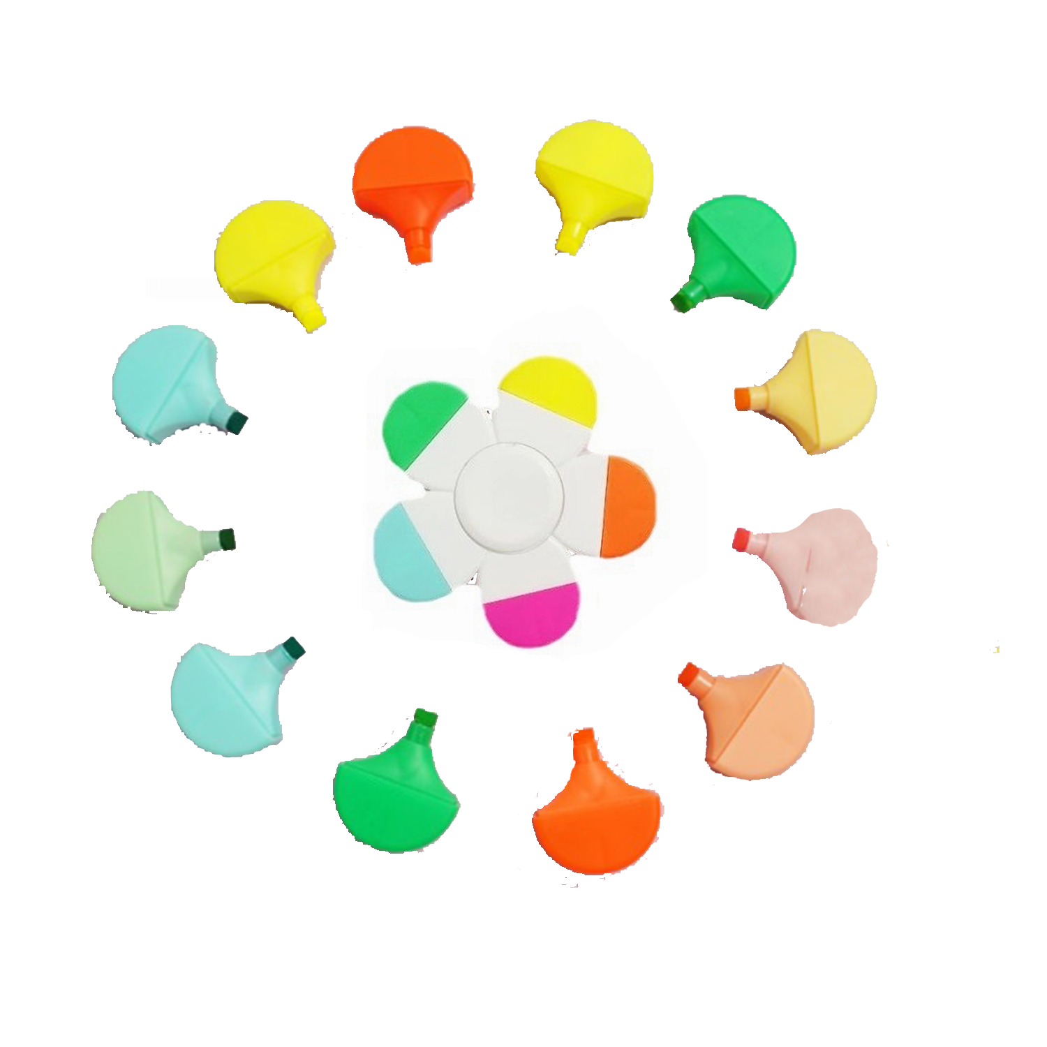 Flower Shape Highlighter Spinner Marker 2