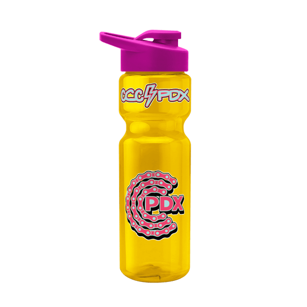 Blazer 28oz Transparent Bike Bottle w/Drink-thru Lid 561