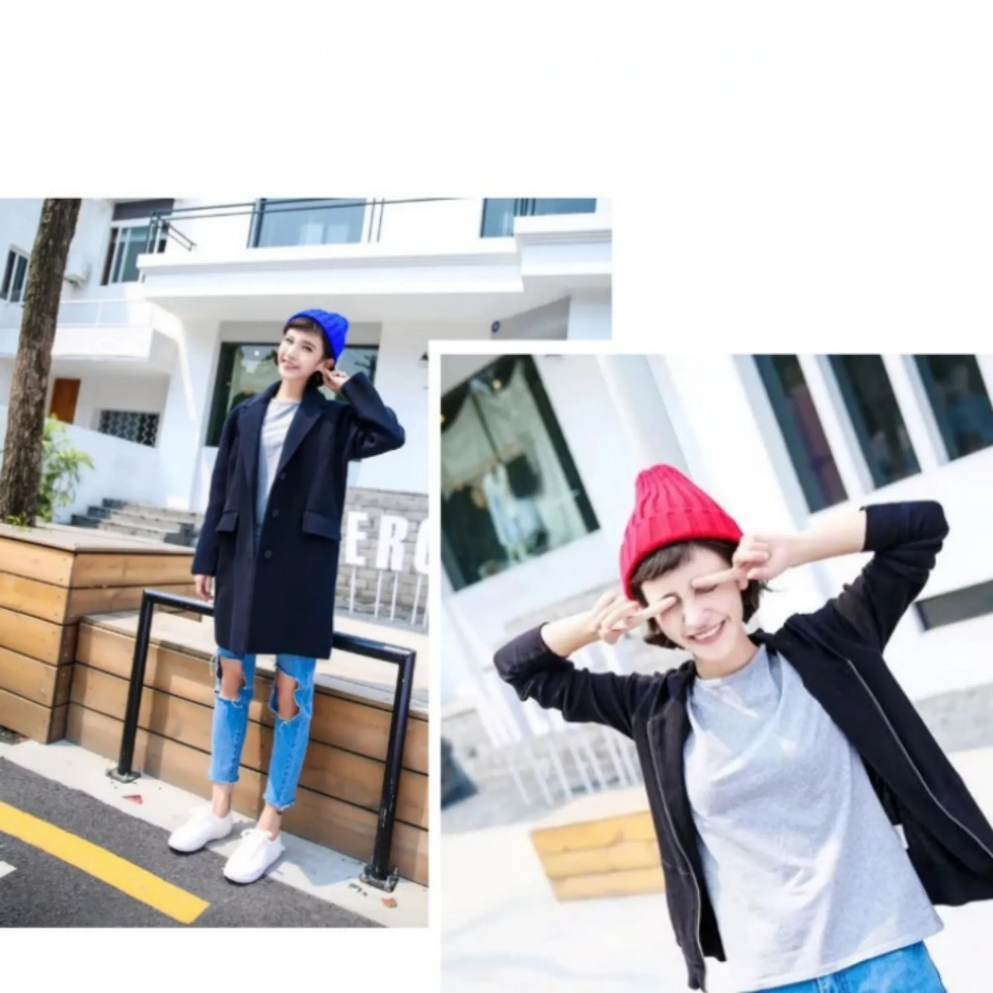 Warm Brimless Knit Beanie Hat for Men Women 31