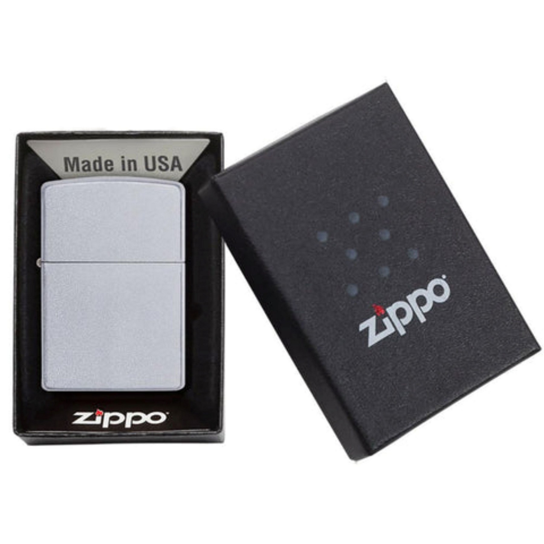 Genuine Zippo windproof lighter - Satin Chrome 1