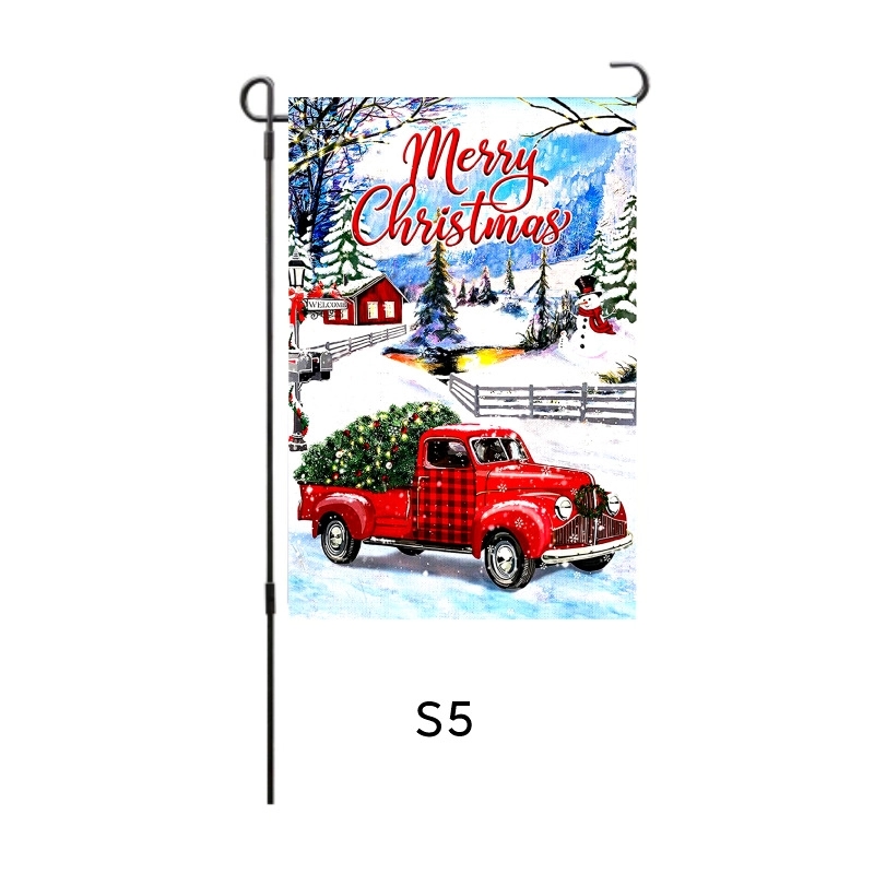 Home Decorative Merry Christmas Garden Flag 12
