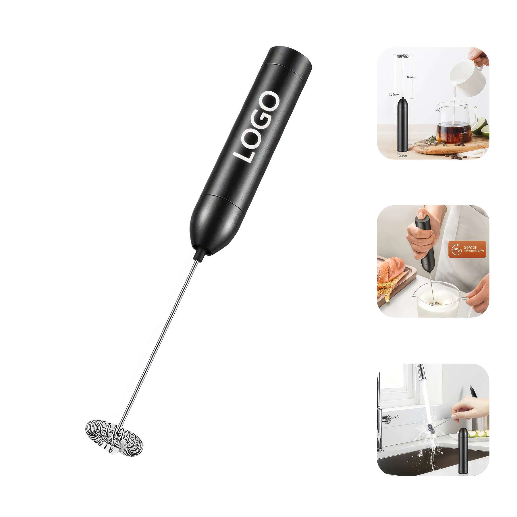 Handheld Foam Maker Rechargeable Milk Frother 2