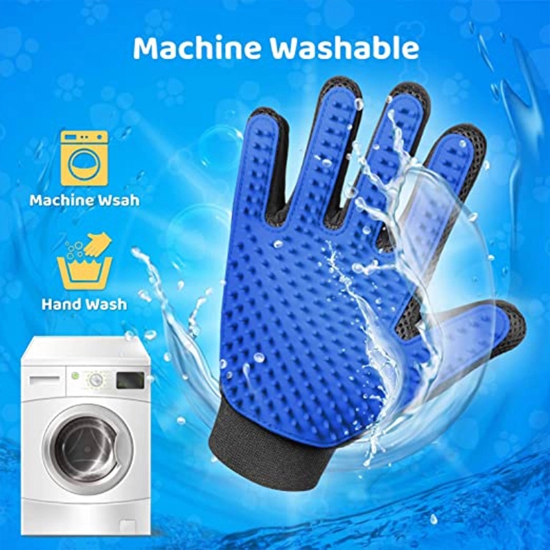 Gentle Deshedding Brush Pet Grooming Gloves 17