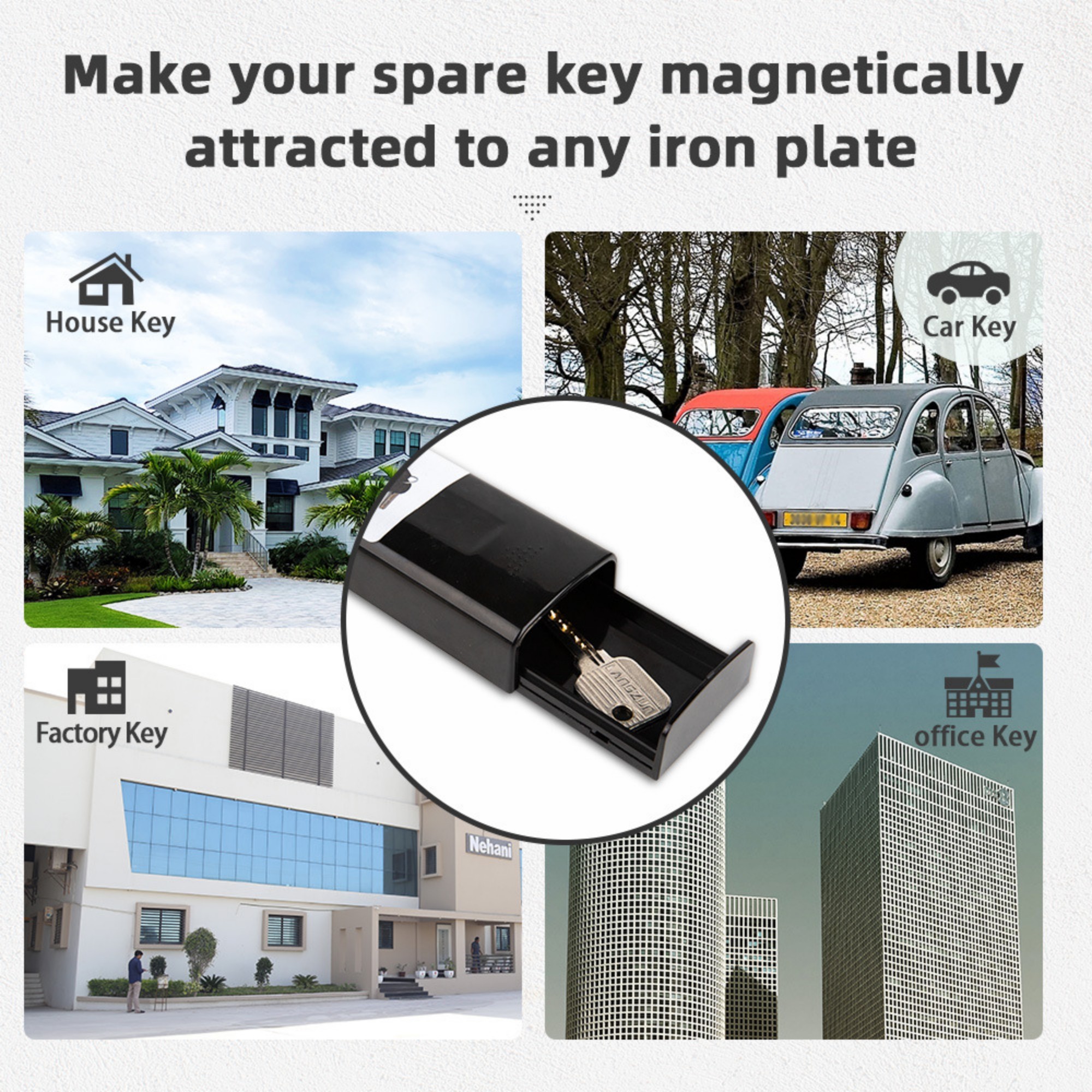Magnetic Concealed Key Case 2