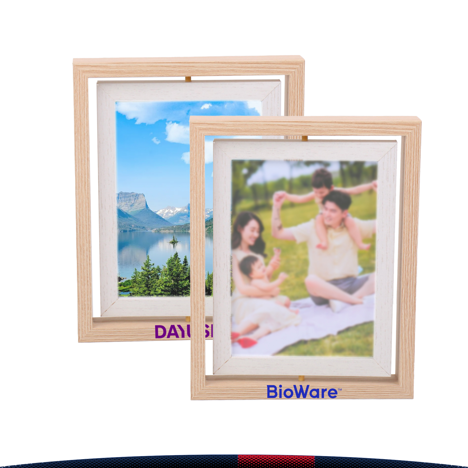 Wooden Rotated Stereoscopic Frame 1