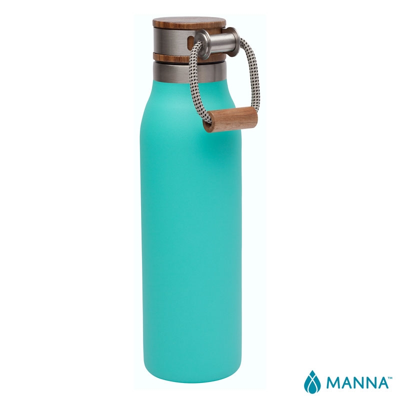Manna™ 18 oz. Ascend Stainless Steel Water Bottle w/ Acacia Lid 11