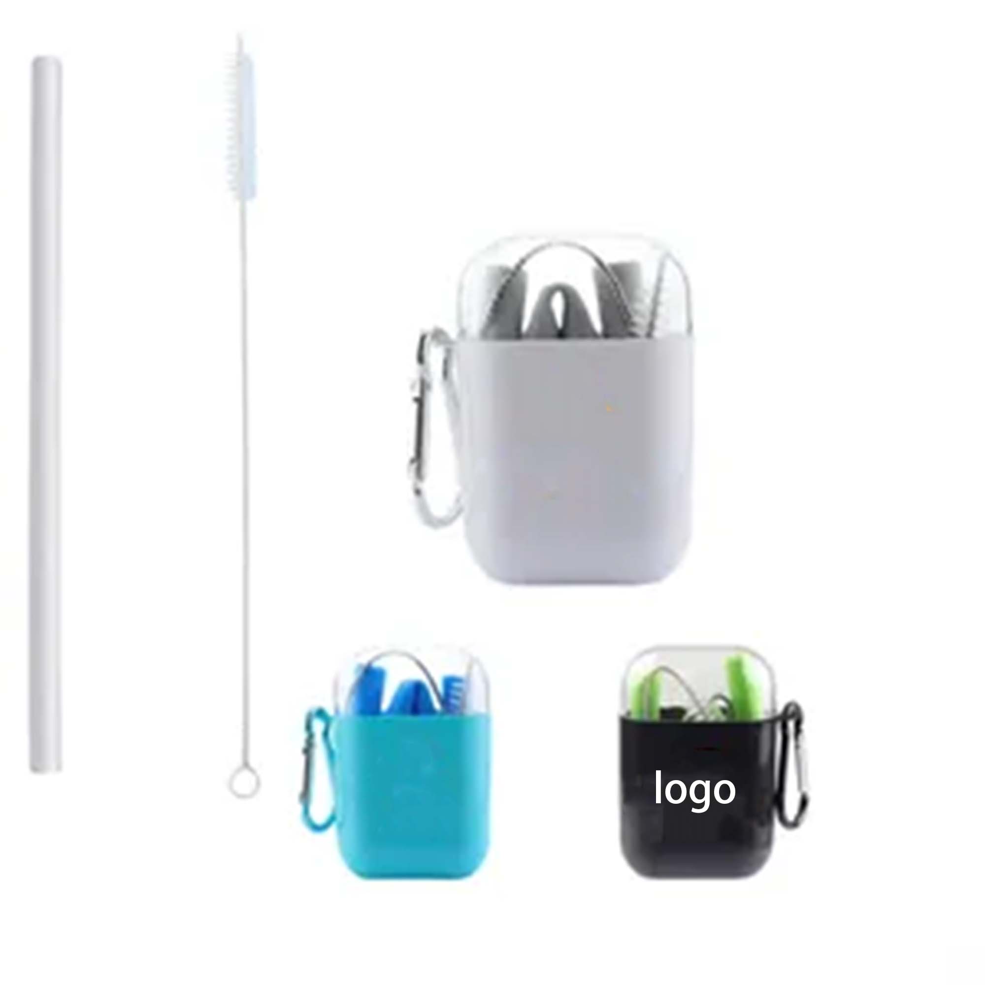 Portable Silicone Straw in Case with Case 3