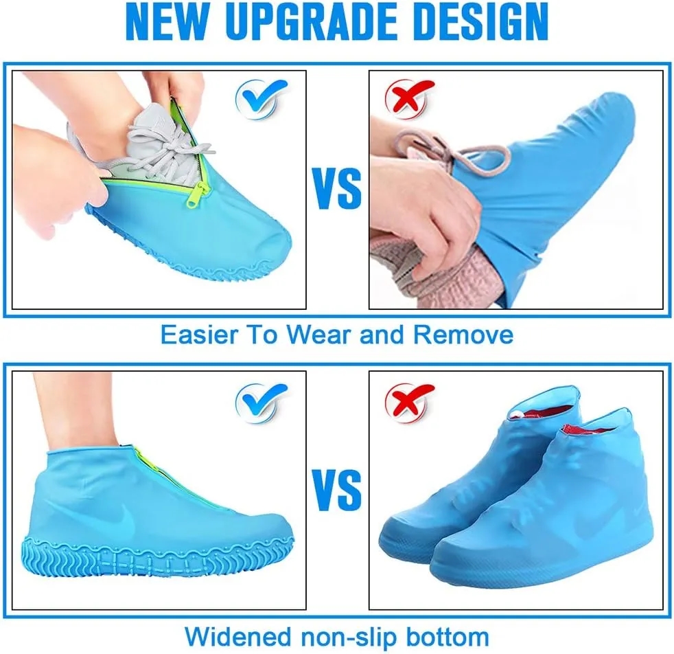 Reusable Silicone Waterproof Shoe Covers 1