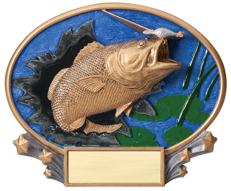 Bass Xplosion Oval Resin Award 2