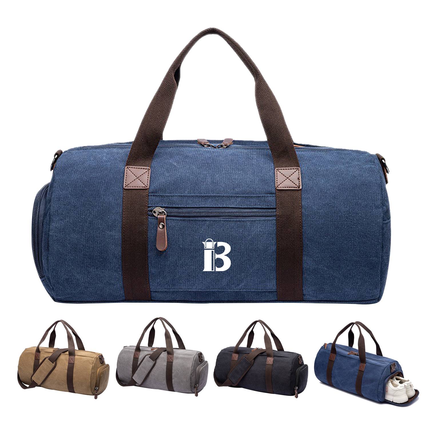 Oxford Large Capacity Duffel Bag With Shoe Compartment 8