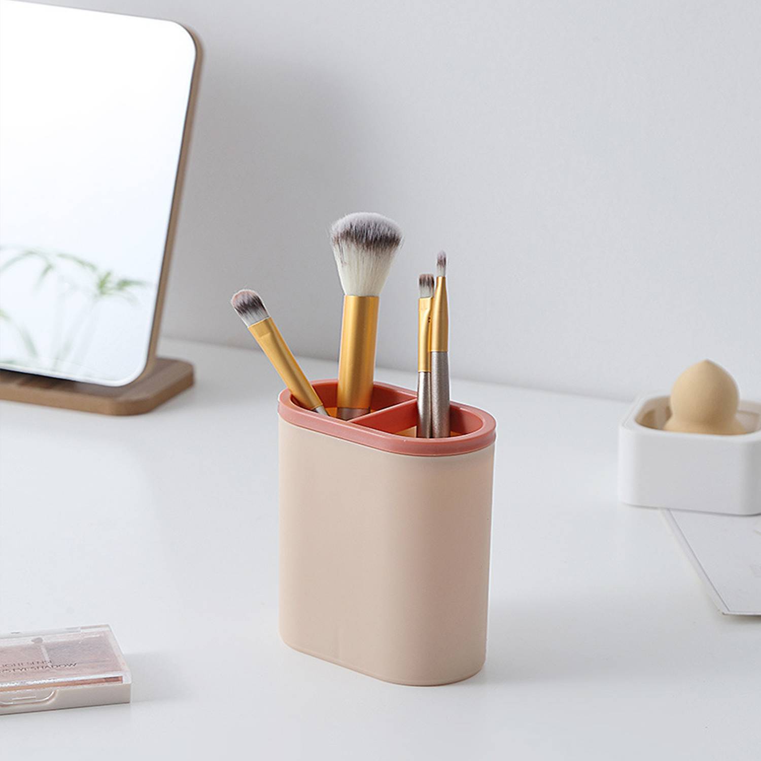 Office Plastic Solid Color Pen Holder 1