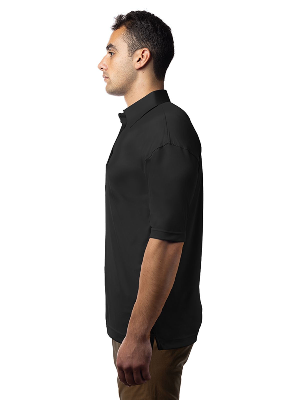 Blue Generation - Men's Pocketless Bonded Collar Dress Polo 11
