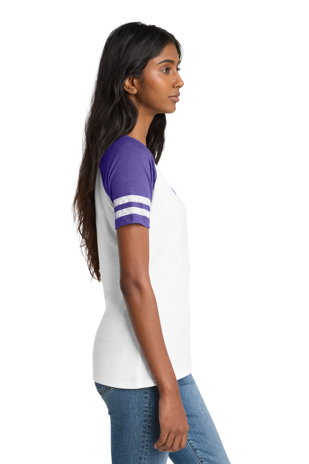 District Women's Game V-Neck Tee. DM476 42