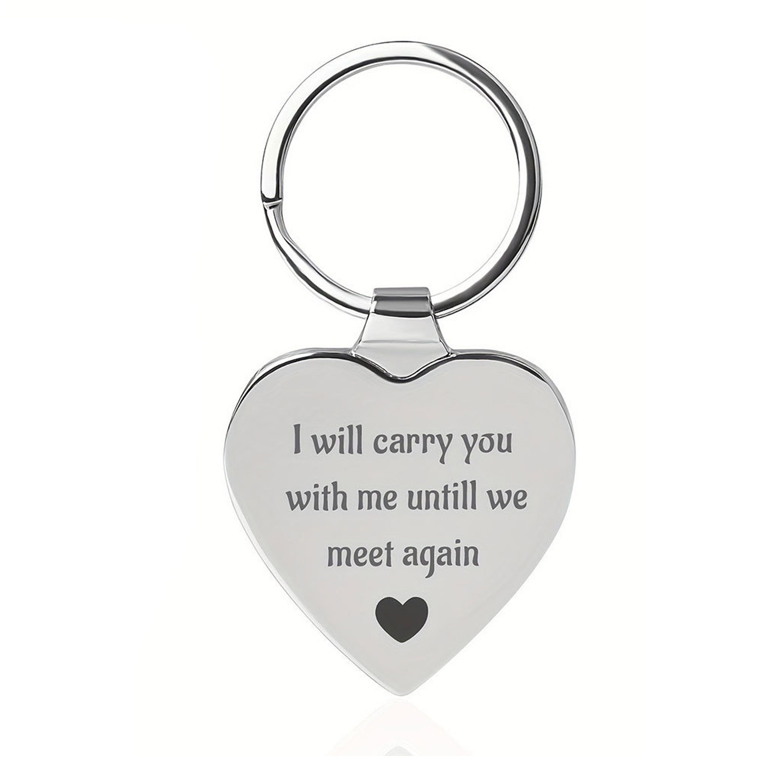 Custom Heart Shape Metal Keychains 8