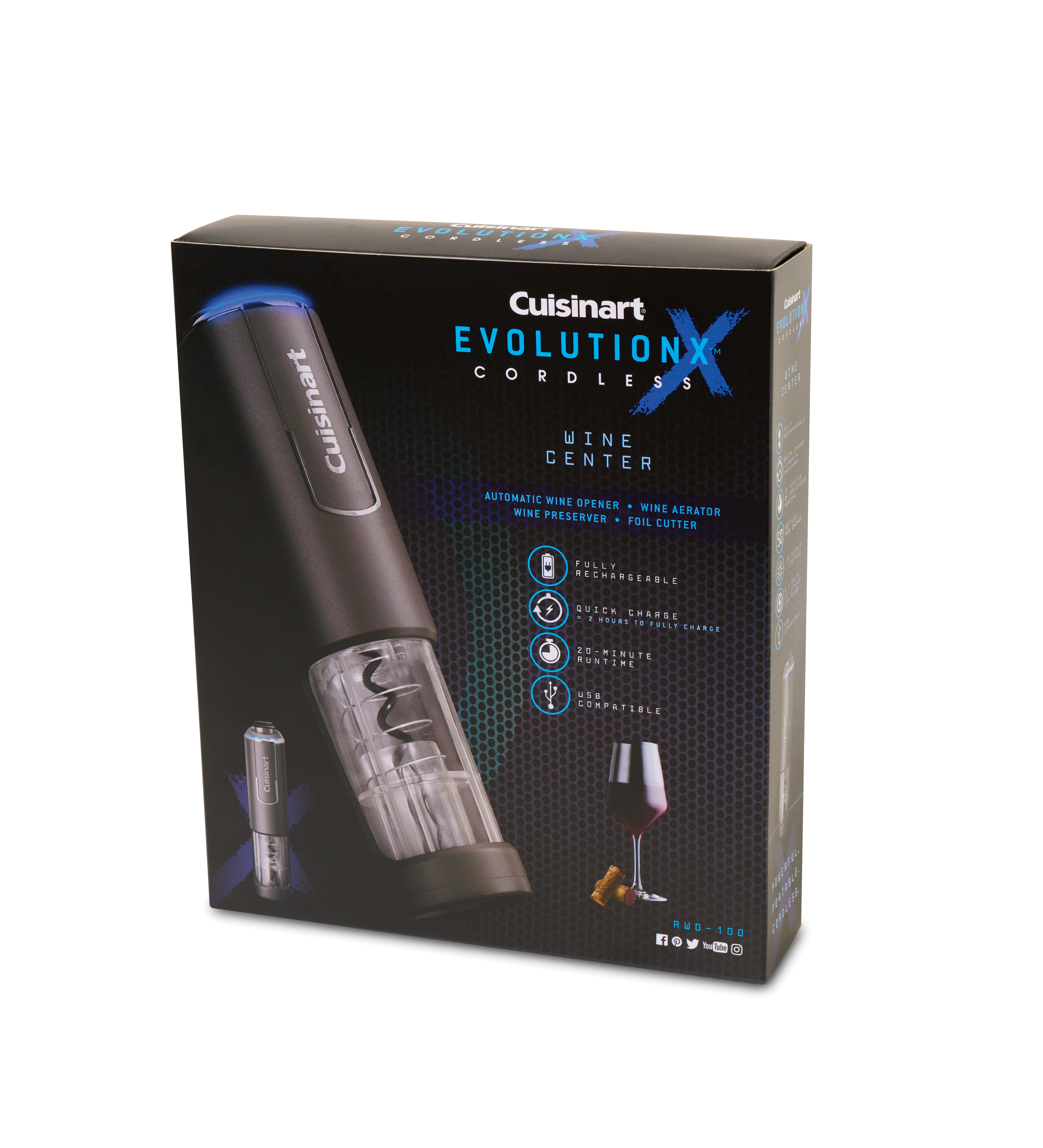 Cuisinart® EvolutionX Cordless 4-in-1 Wine Opener 15