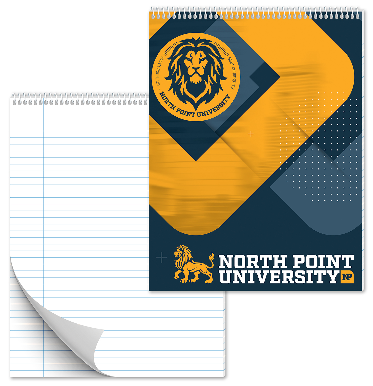 Spiral Bound Notebook - 50 Sheets - 8x10.5 (Top Bound) 2