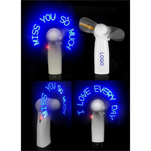 Flashing LED Handhold Fan 2