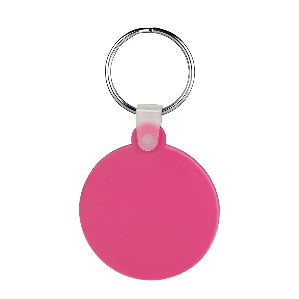Round Shaped Silicone Keychain 27
