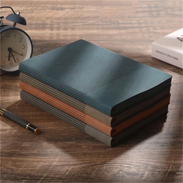 A5 luxury soft leather notebook Dorian paper printing logo 8