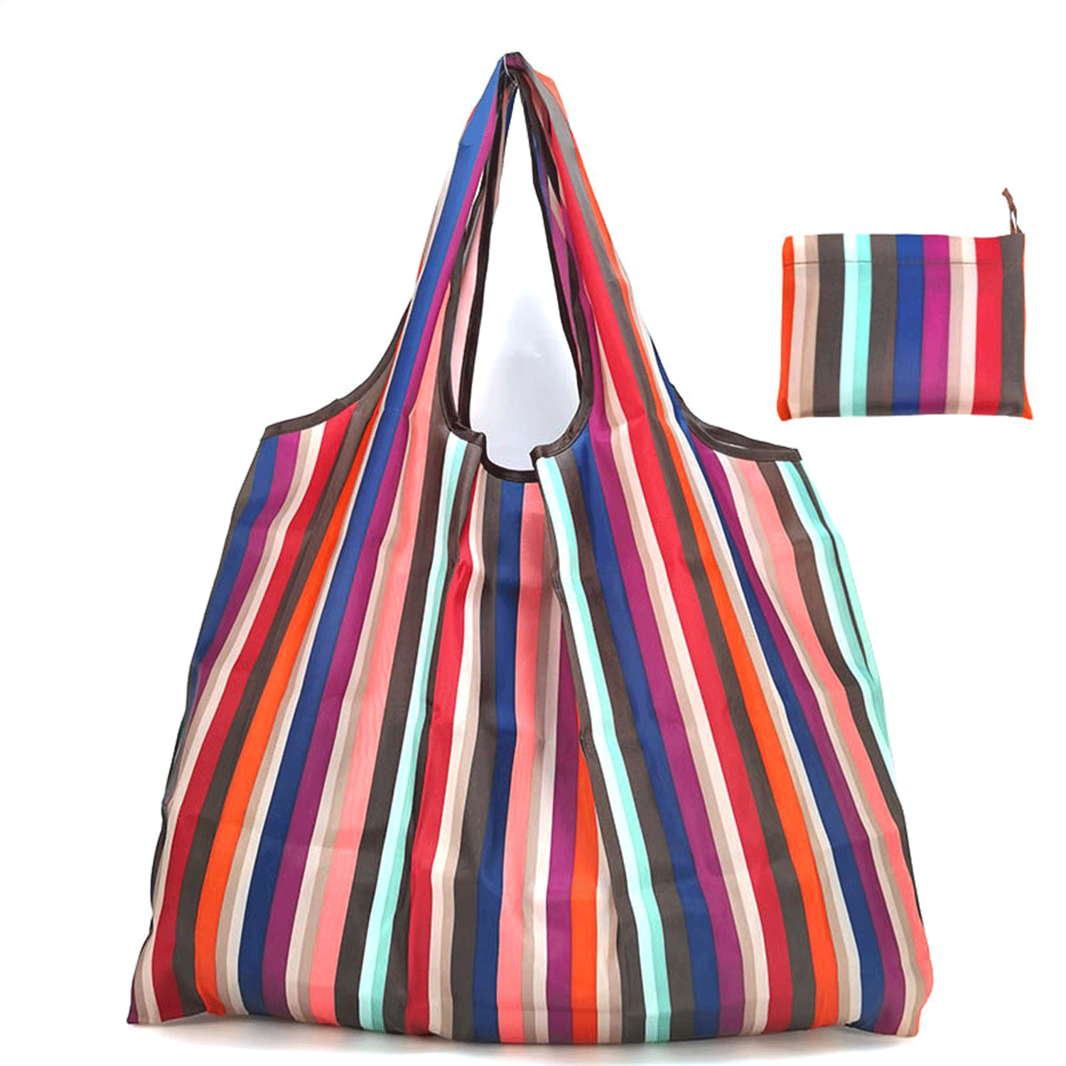 Customize Large Capacity Nylon Shopping Grocery Handbag Tote 13