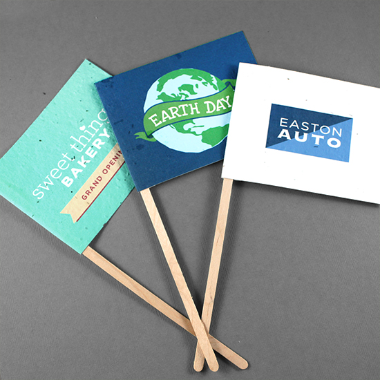 Single-Sided Seed Paper Promotional Flags 4