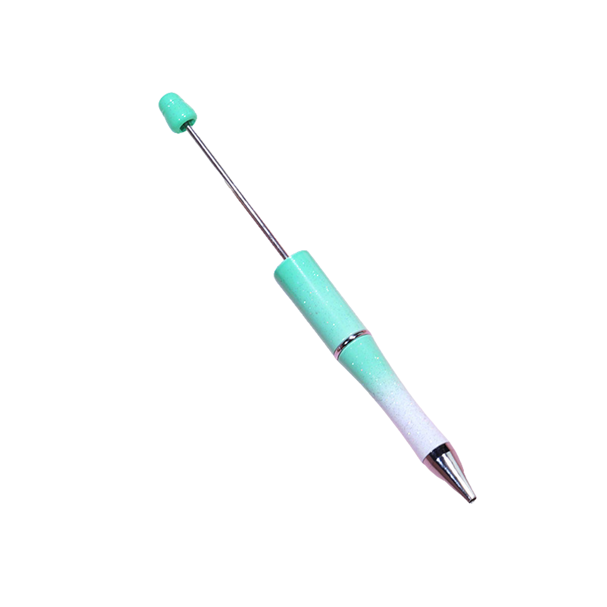 Plastic Metal Creative Ballpoint Pen For Do It Yourself Bead Attachment 21
