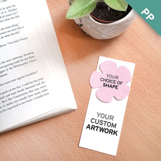 Single-Sided Small Eco Bookmark With Shape 6