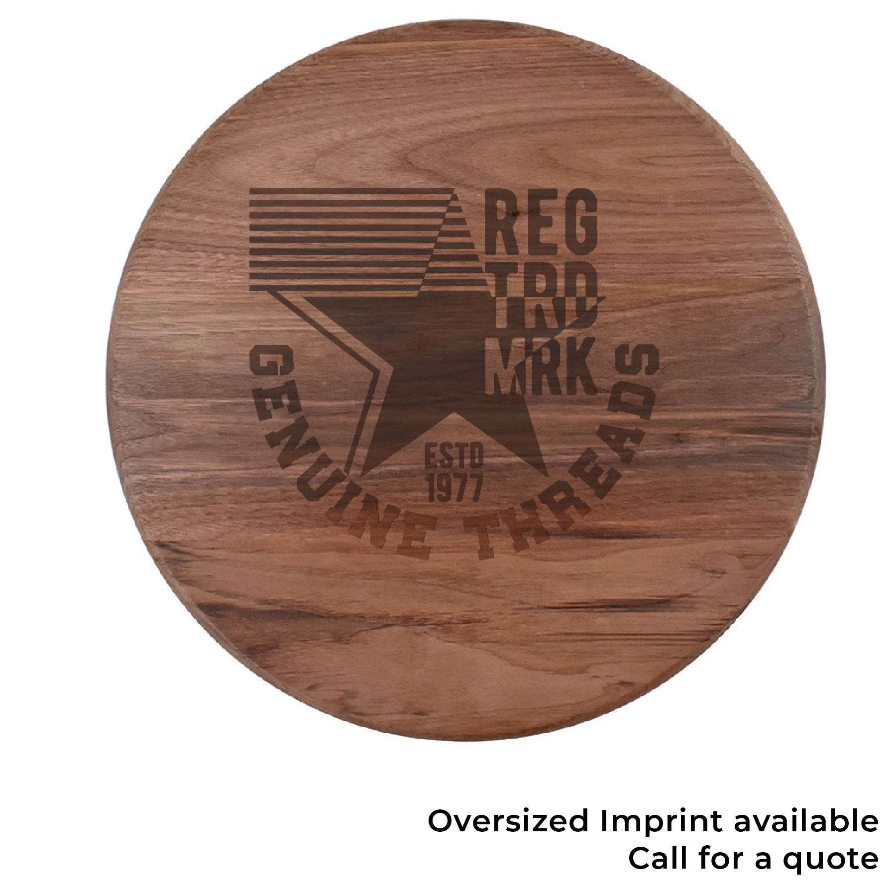 15" Walnut Round Cutting Board 5