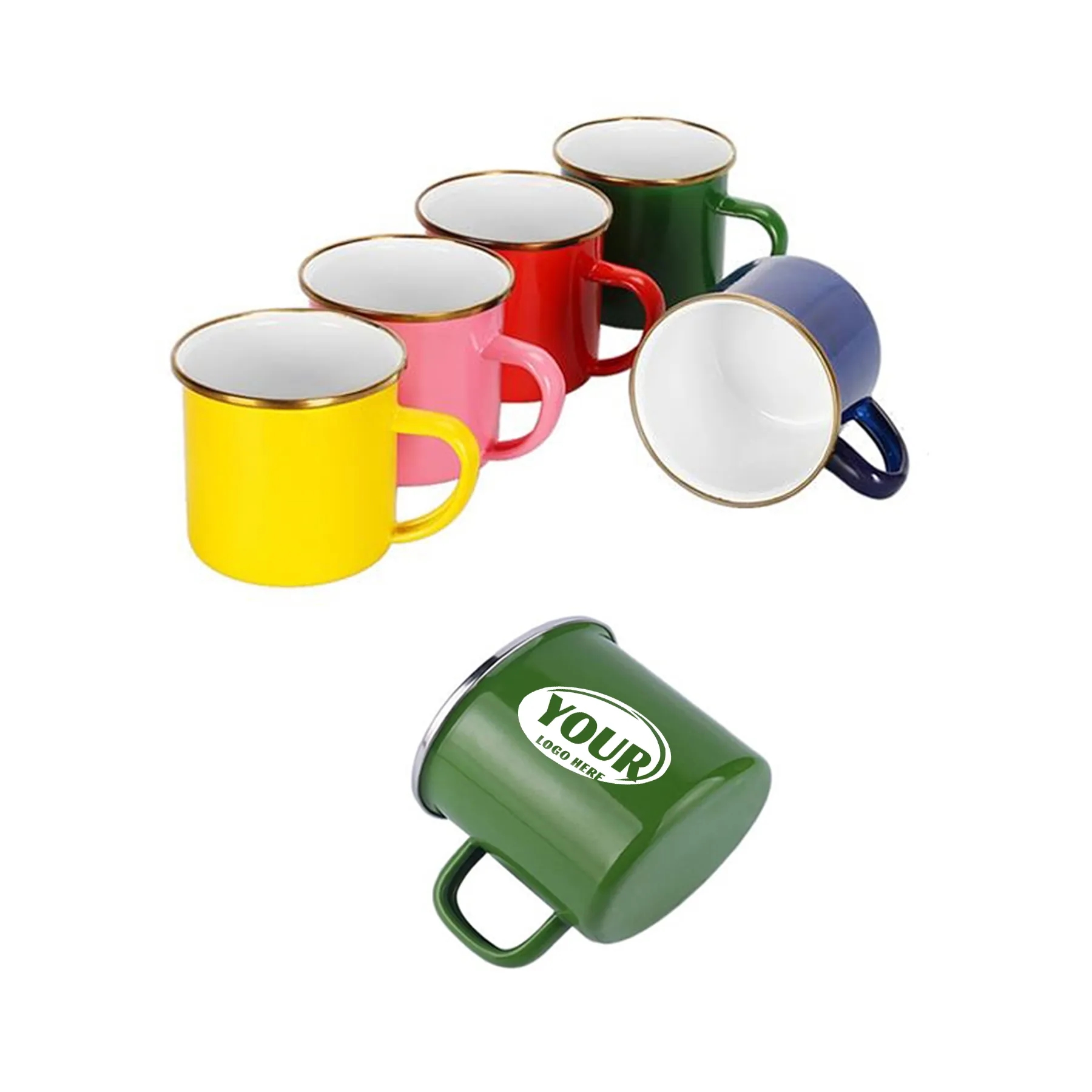 12 oz Enamel Metal Mug