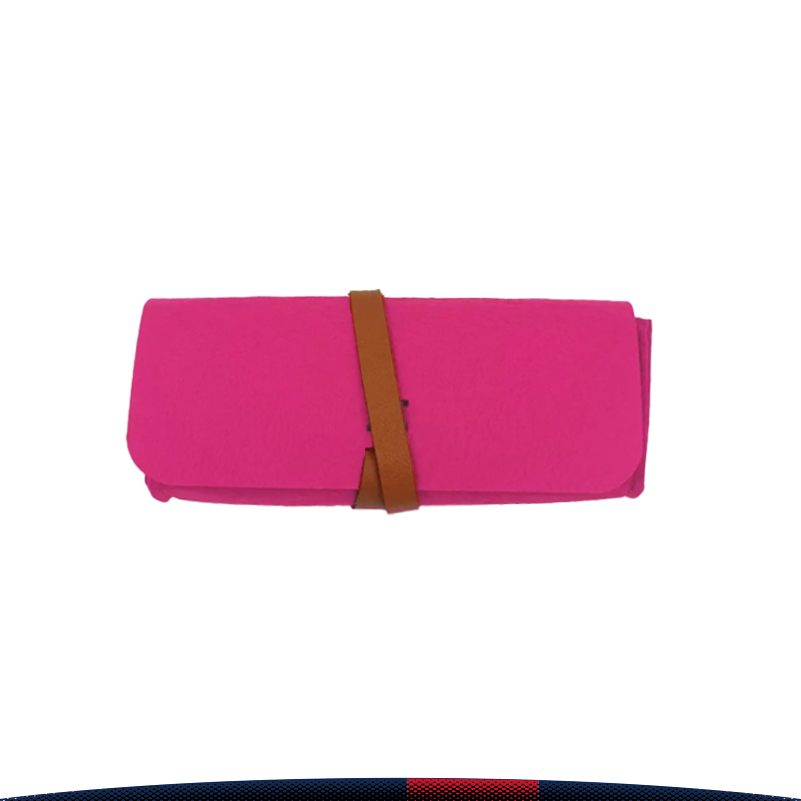 Skopee Reversible Felt Roll-Up Glasses Pouch 12