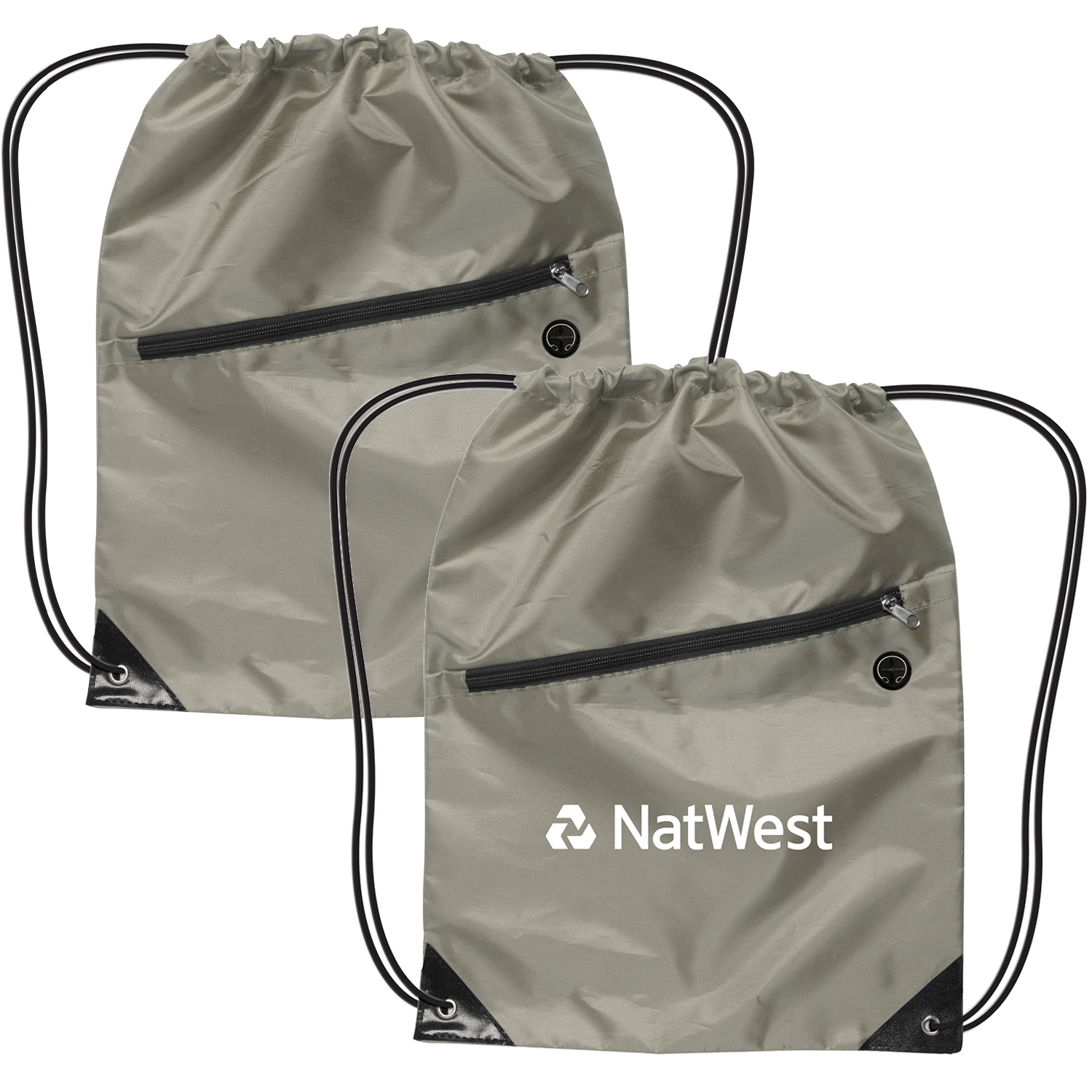 Drawstring Backpacks With Earbud Port 3