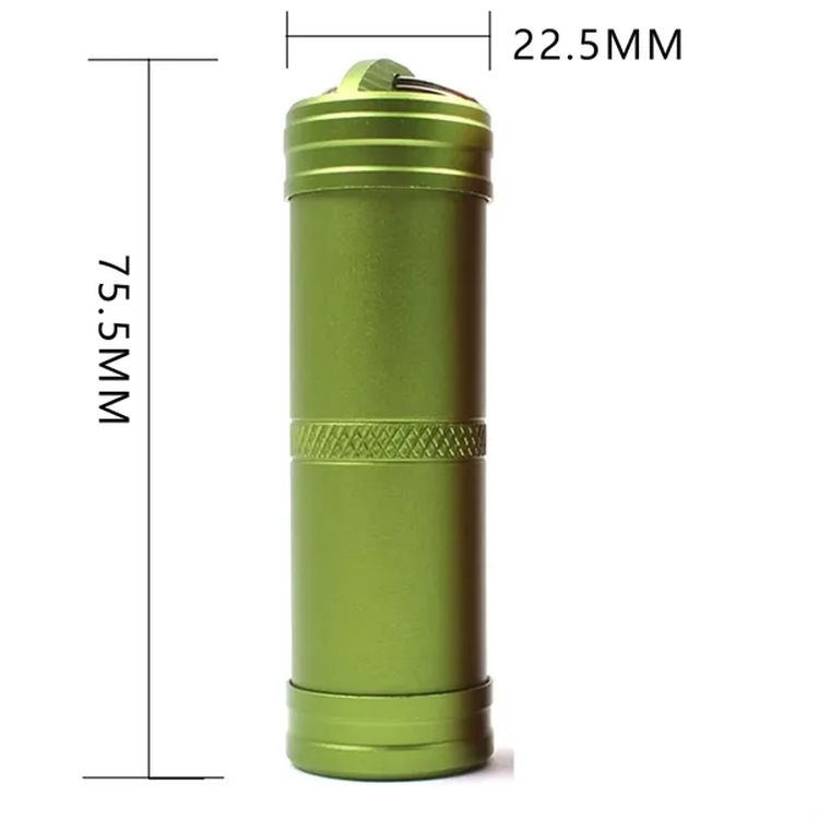 Sealed Aluminum Medicine Bottle Keychain 2