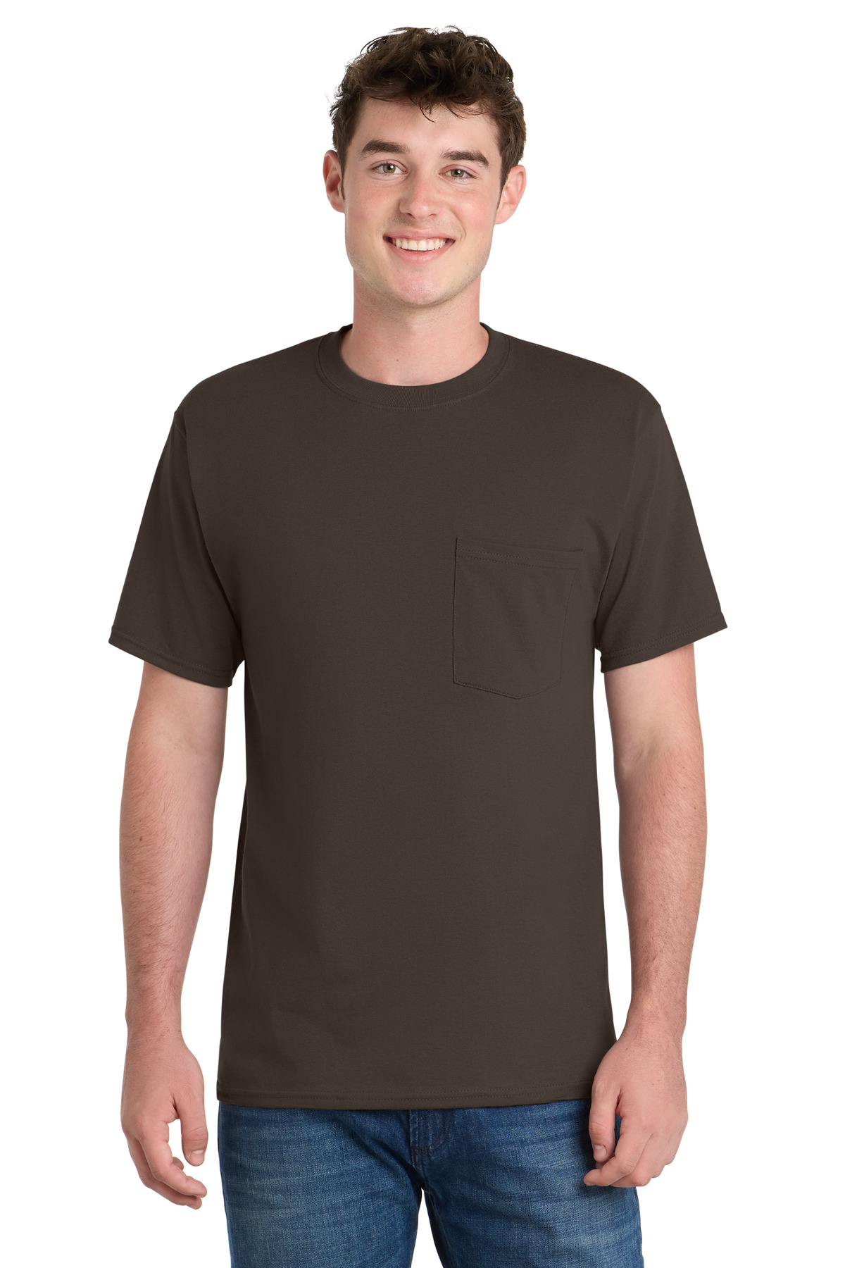 Port & Co Essential Pocket Tee. PC61P 100