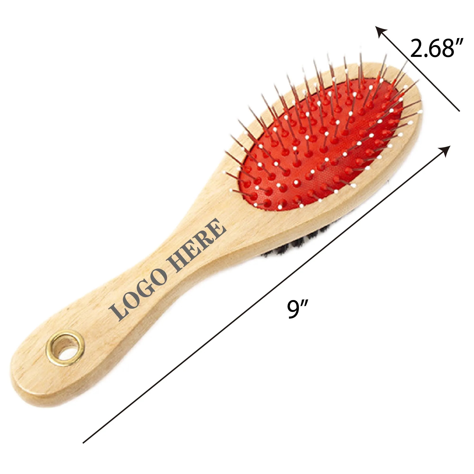 Double Face Wooden Pet Brush/Massage Comb 2