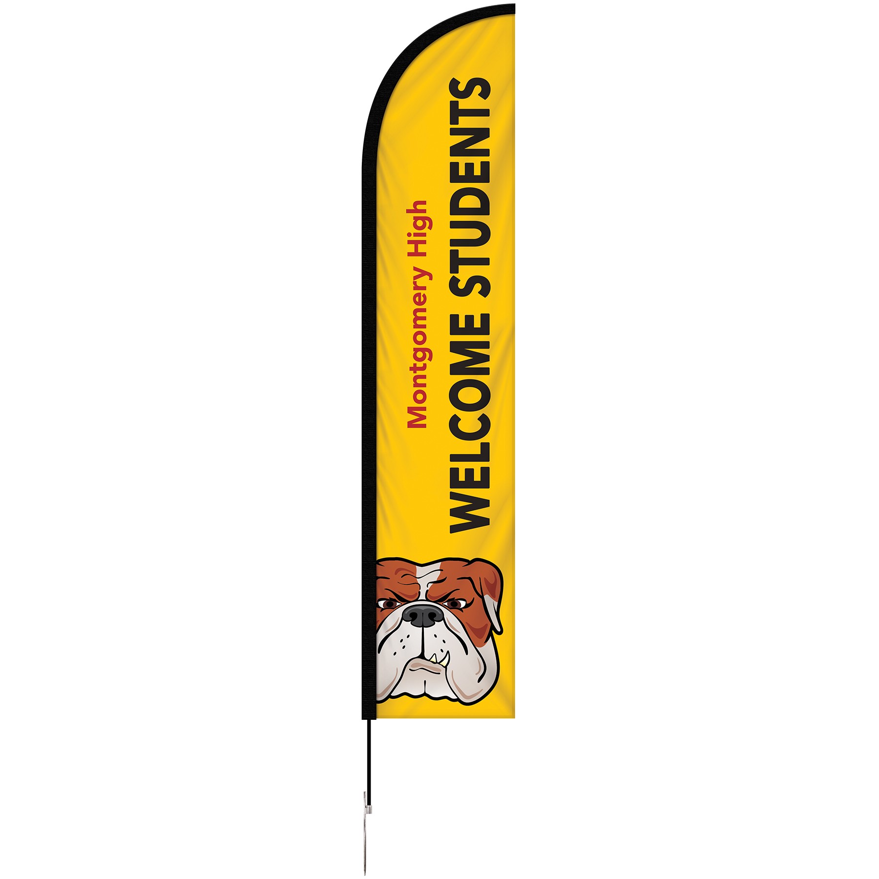 10' Double Sided Portable Half Drop Banner with Stand 2