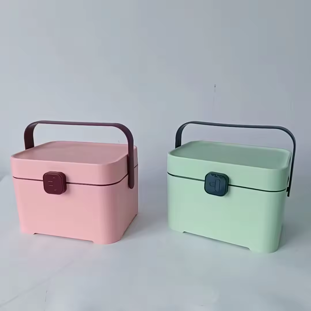 Two Layers Storage Box with Handle 2
