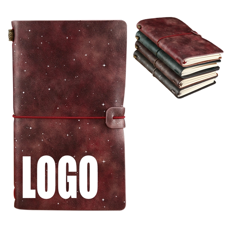 PU Leather Starry Business Travel Journal Pocket Notebook 10