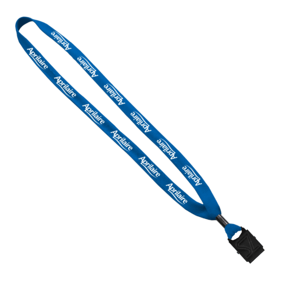 5/8" Polyester Shoelace Lanyard with Metal Crimp & Split-Ring 26