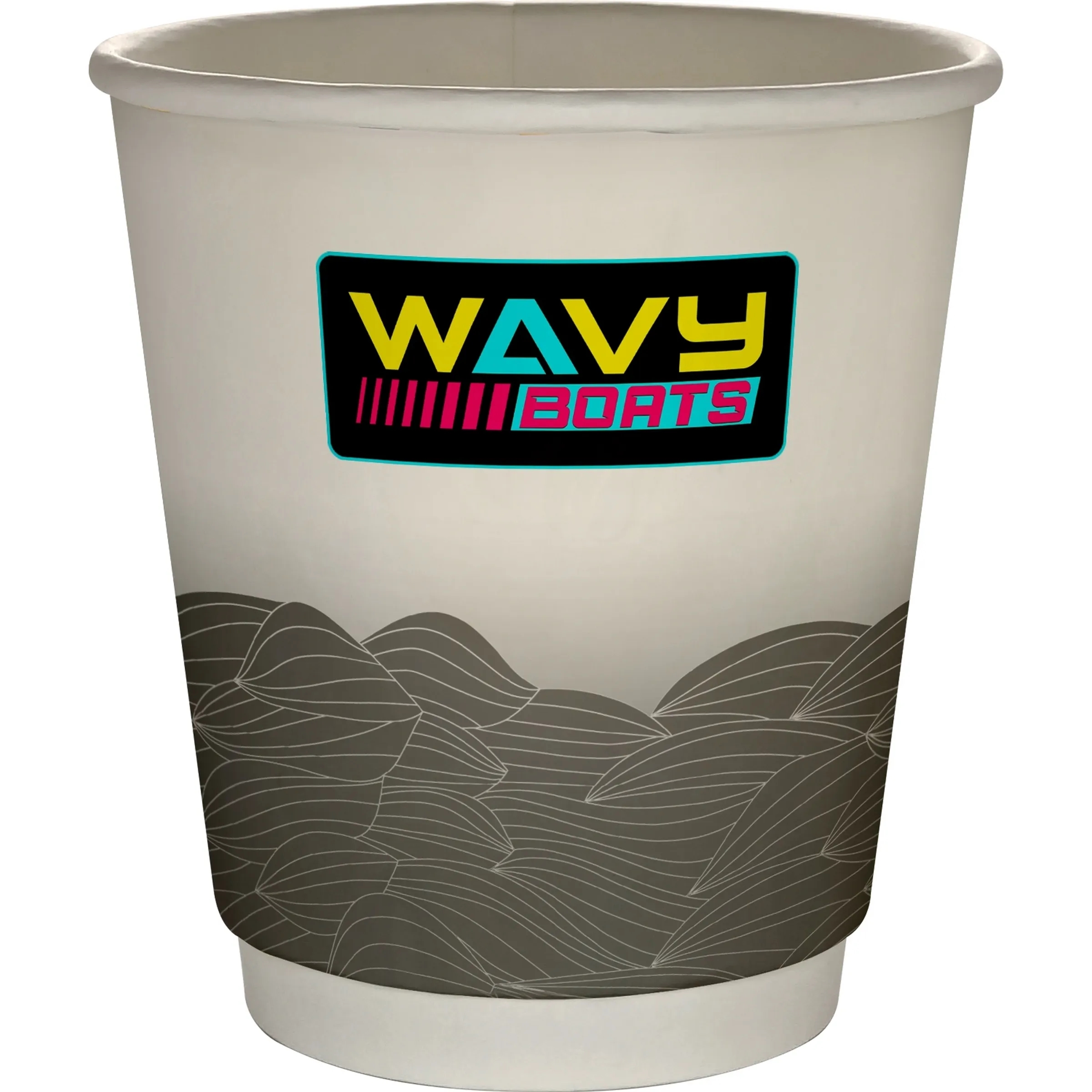 10 oz Full Color Turbulent Waves Insulated Paper Cup 22