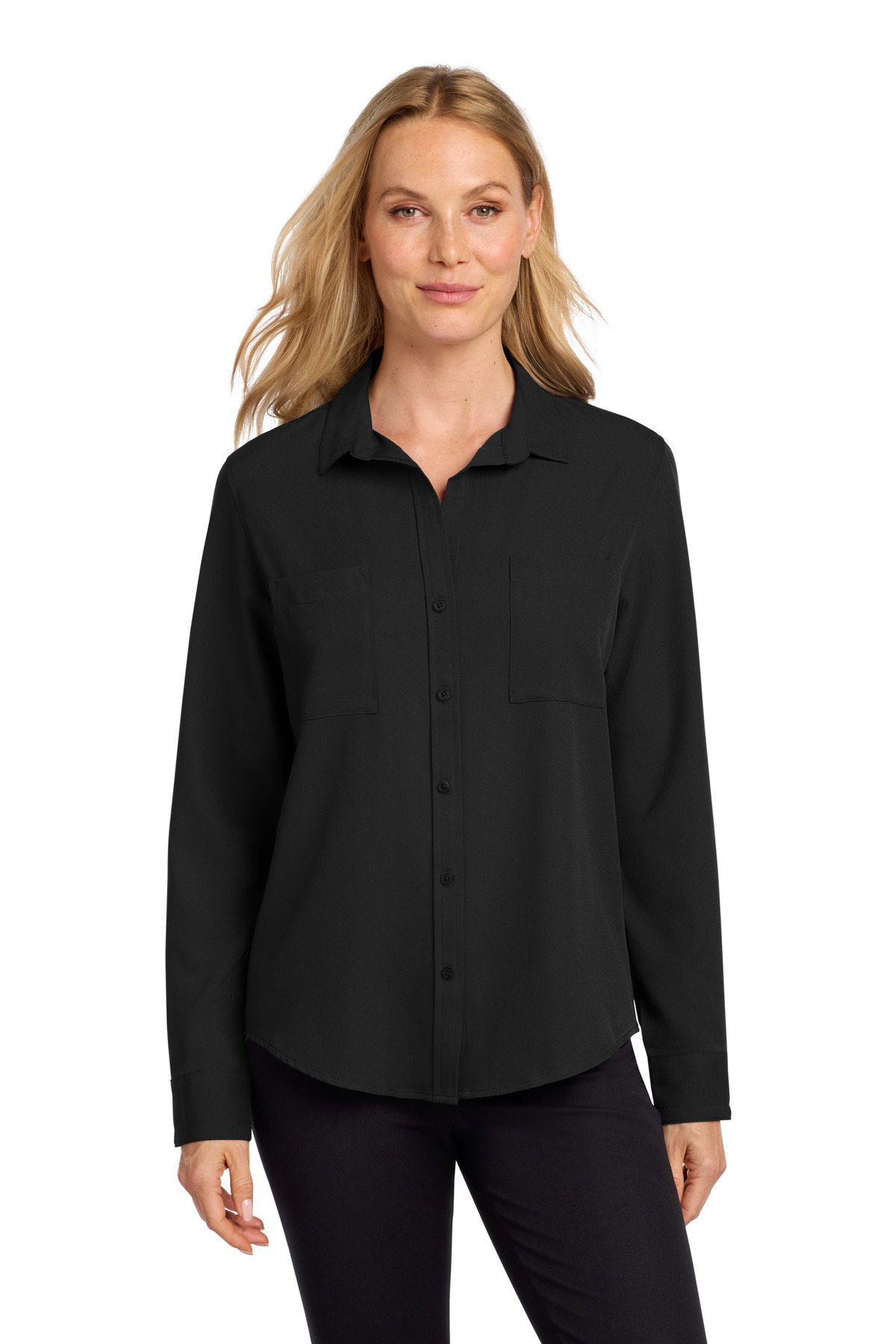 Mercer+Mettle Women's Stretch Crepe Long Sleeve Camp MM2013 12