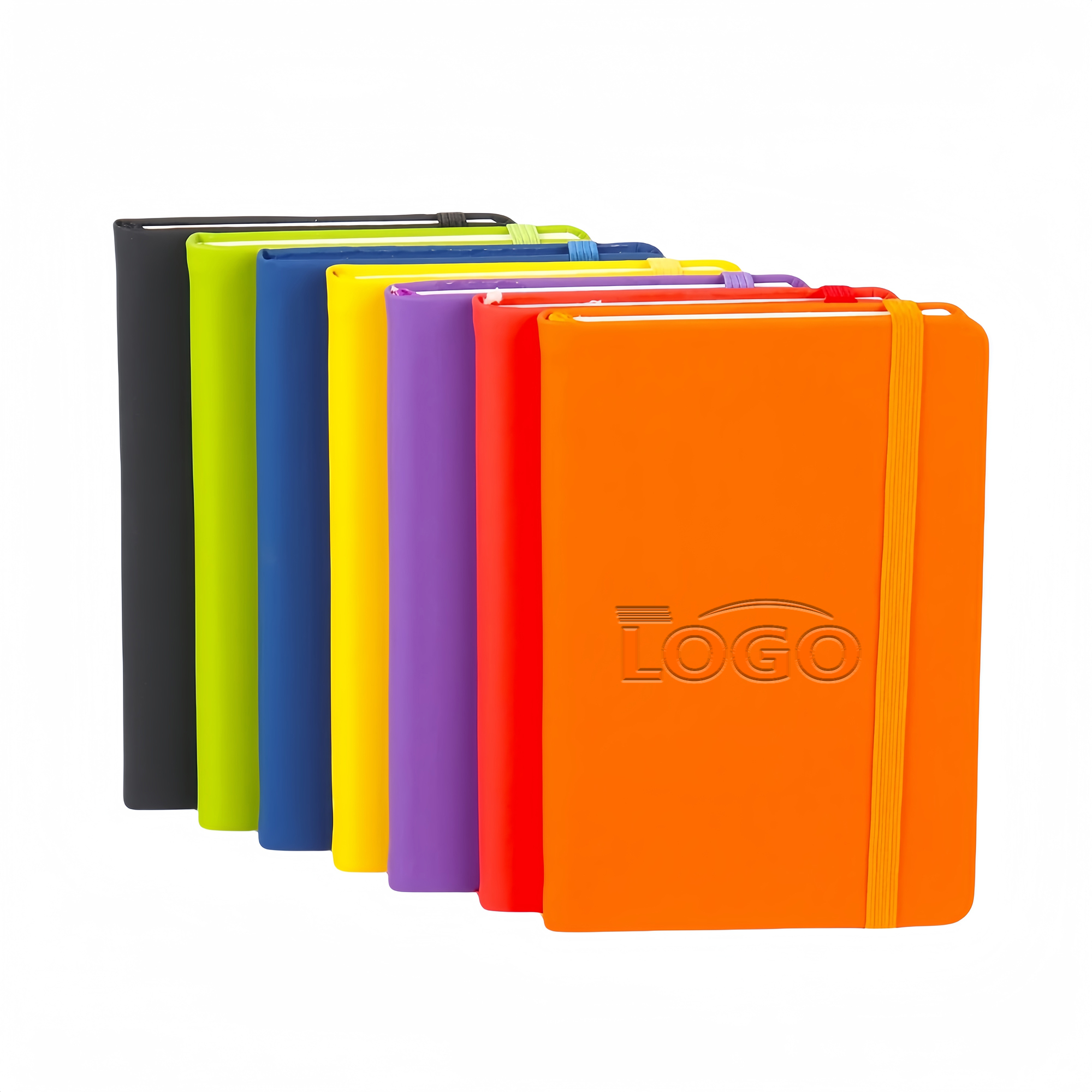 A5 Leatherette Journal with Elastic Band 2