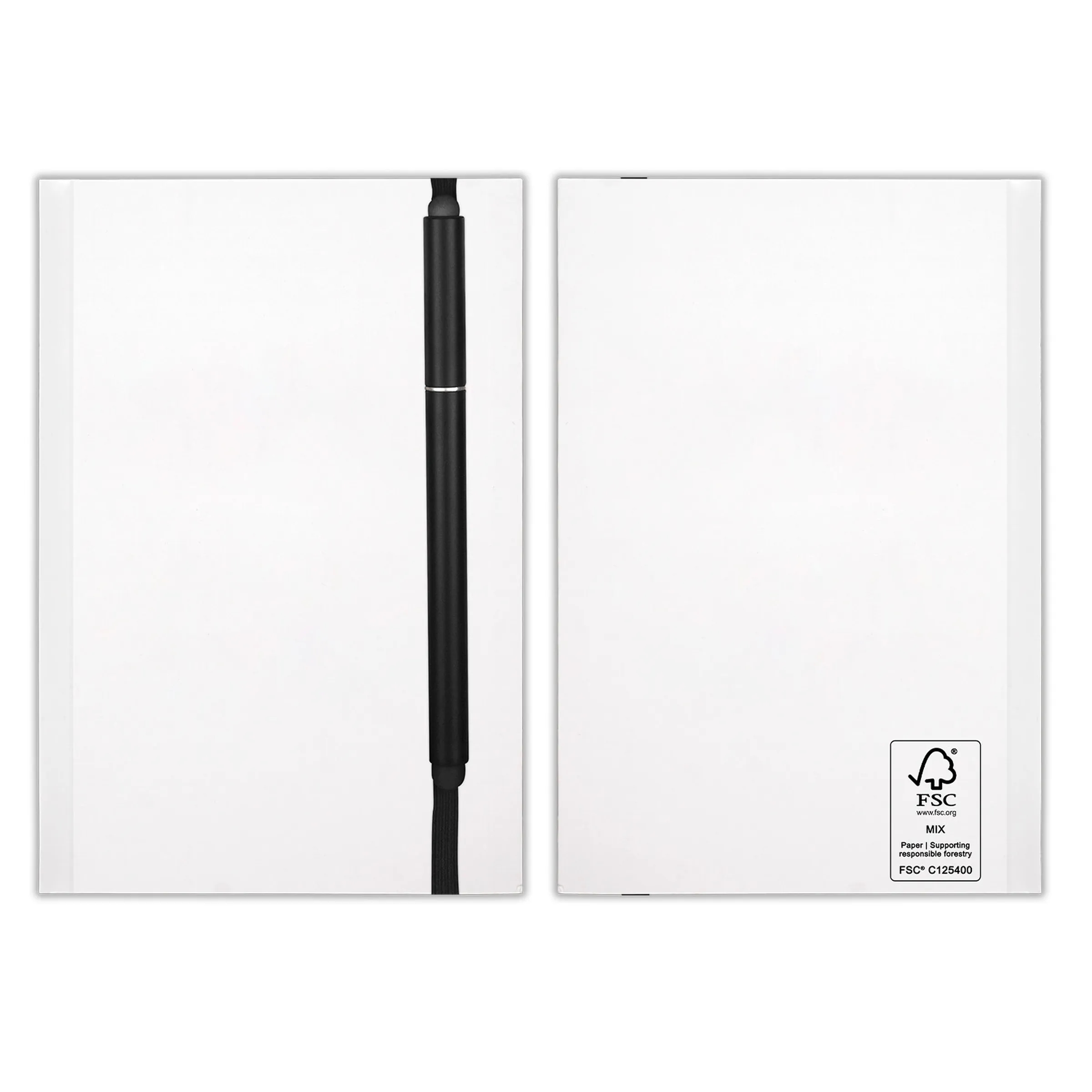 4" x 6" Perfect Paper Cover Notebook with Elastic Stylus Pen 4