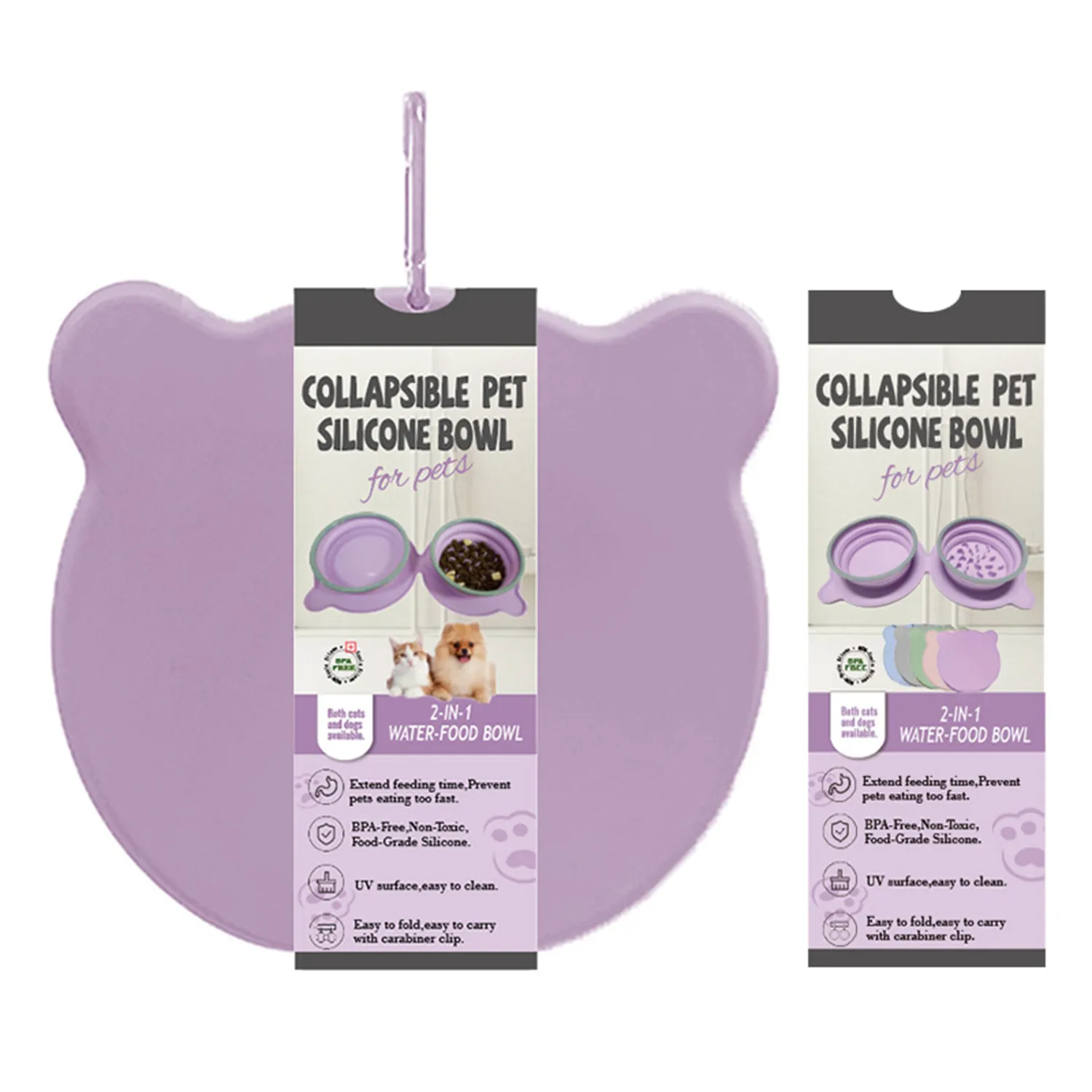 Silicone Folding Double Dog Bowl 6
