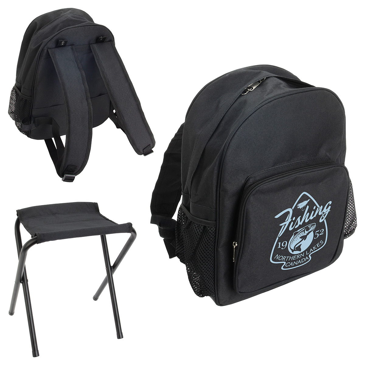 Fieldcrest Cooler Backpack with Folding Stool 8