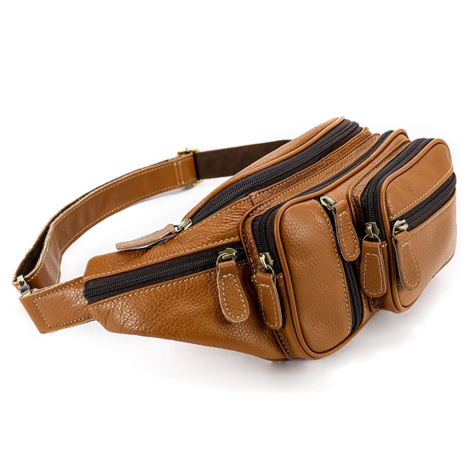 Genuine Leather Large Fanny Pack 7