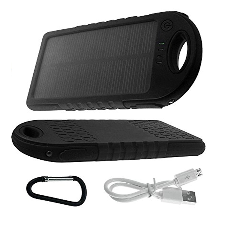 Blacksburg - 4000 mAh WATERPROOF SOLAR POWER BANK 2
