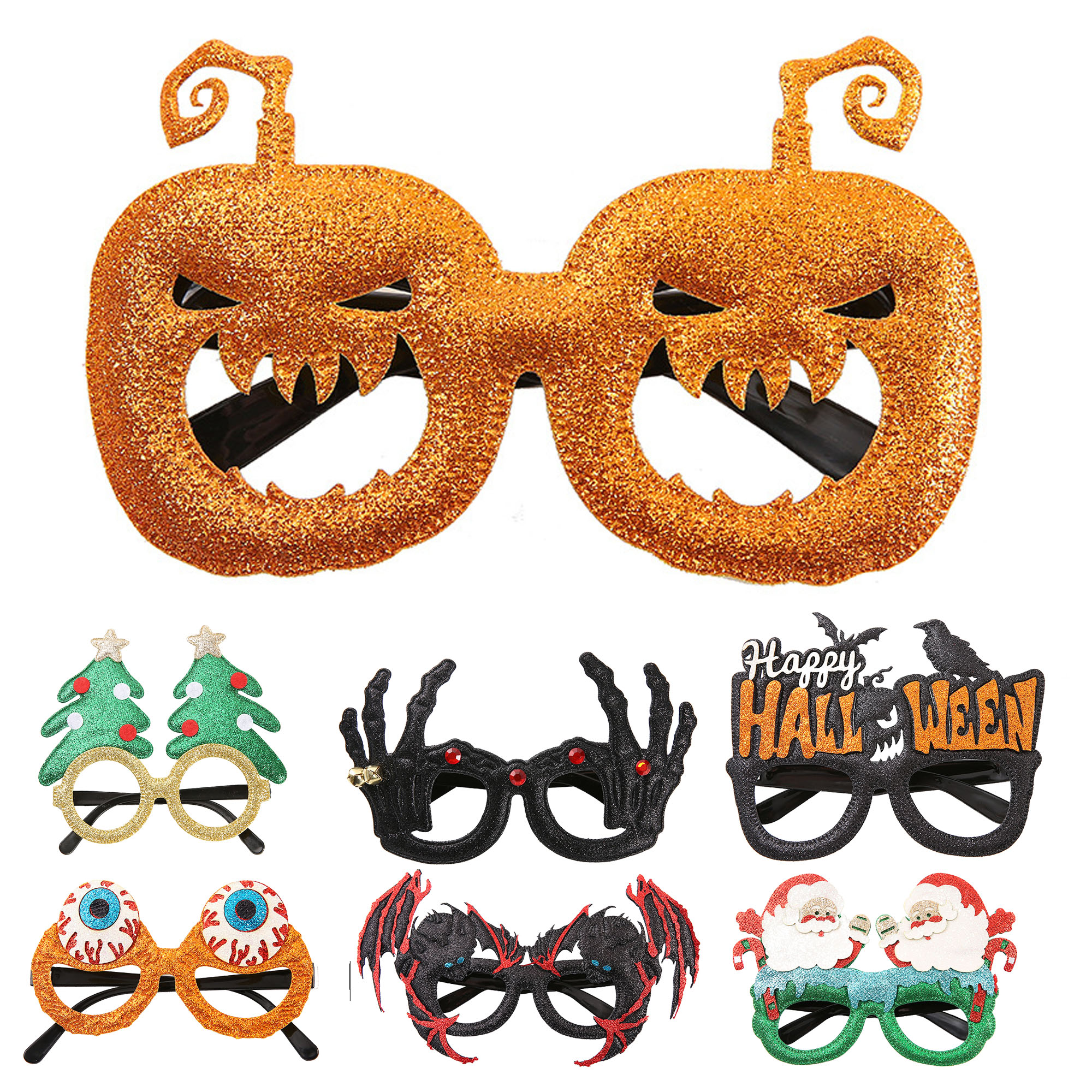Phantom Pumpkin Halloween Glasses 4