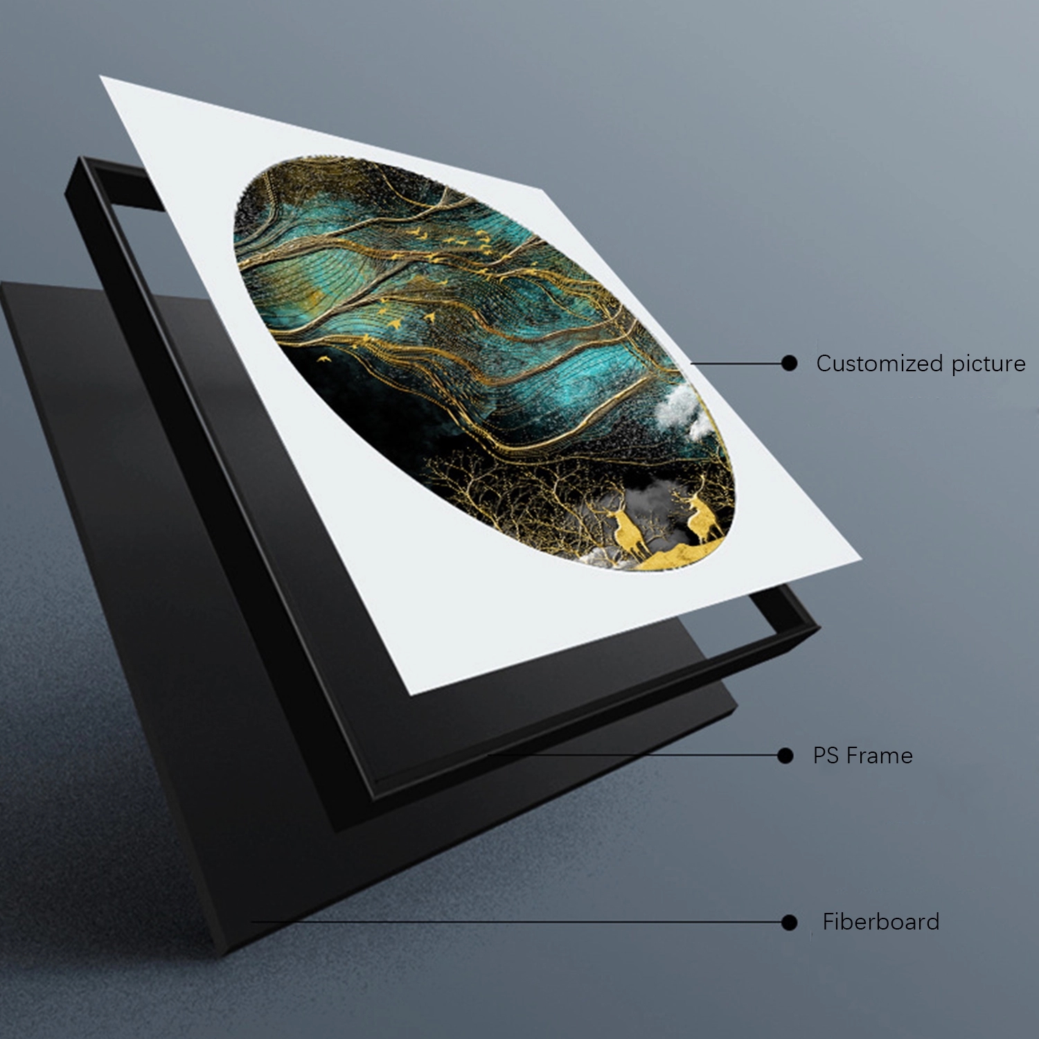 Display Pitures W/ Ps Frame- Decorative Picture 4
