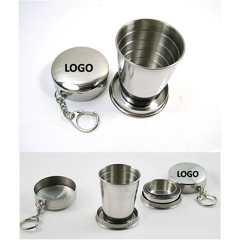 Stainless Steel Travel Folding Collapsible Cup 4